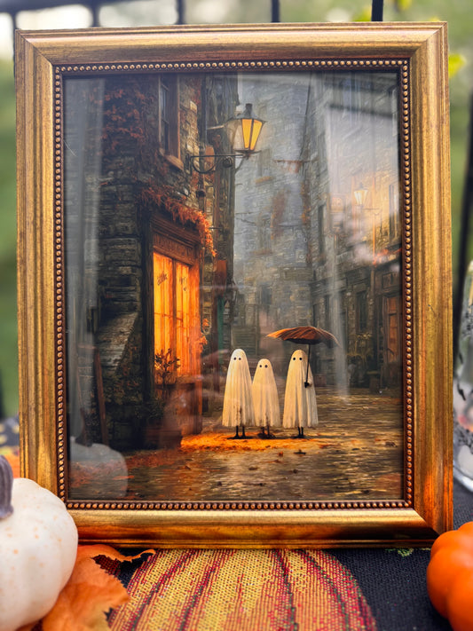 Three Lost Ghosts Framed Wall Art (8x10)