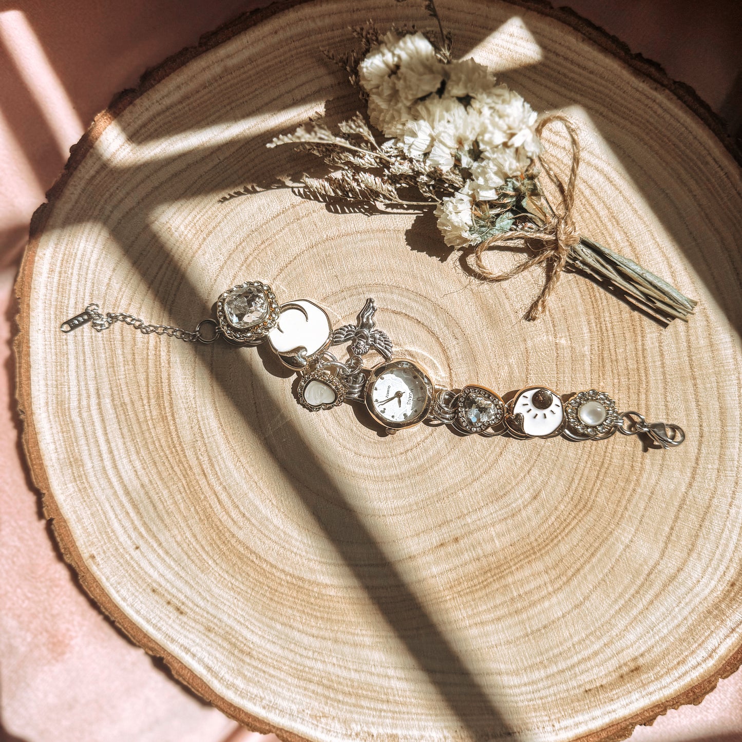 Vintage Timekeeper Charm Bracelet