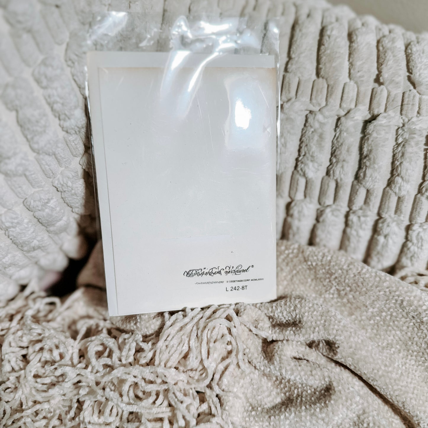 Vintage Thank You Stationery card (1978 Laurel / American Greetings)