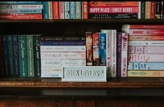 📚 Book Lovers Ln Acrylic Shelf Sign