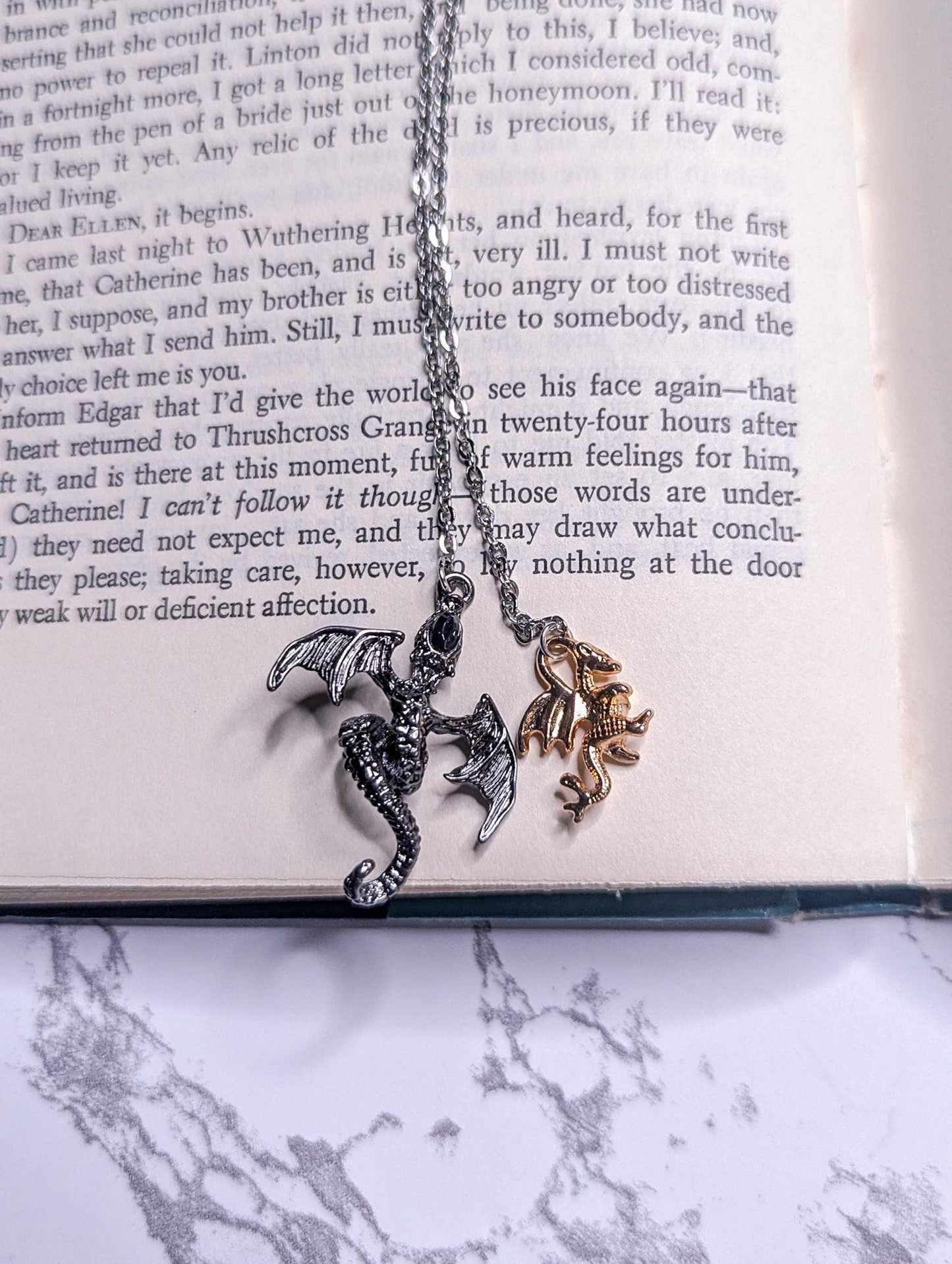 The Twin Dragons Chain Bookmark