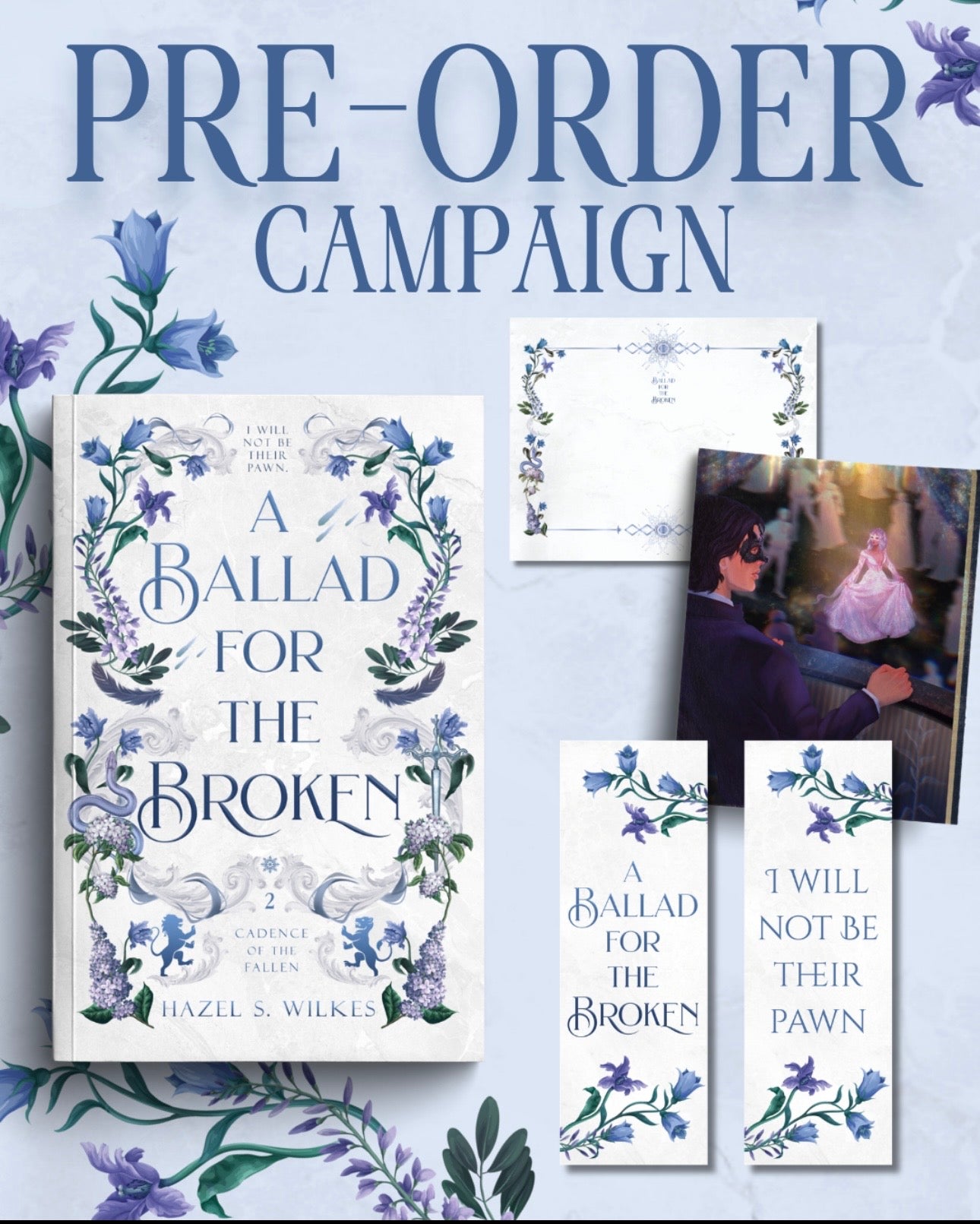 A Ballad for the Broken By: Hazel S. Wilkes W/ bookplate & swag