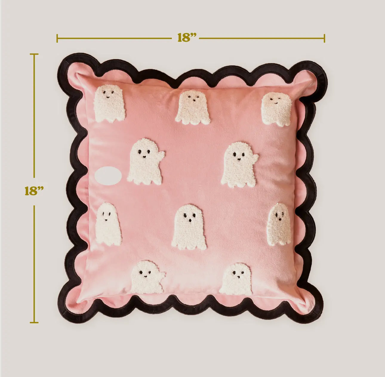 The Boo Crew Scalloped Pillow