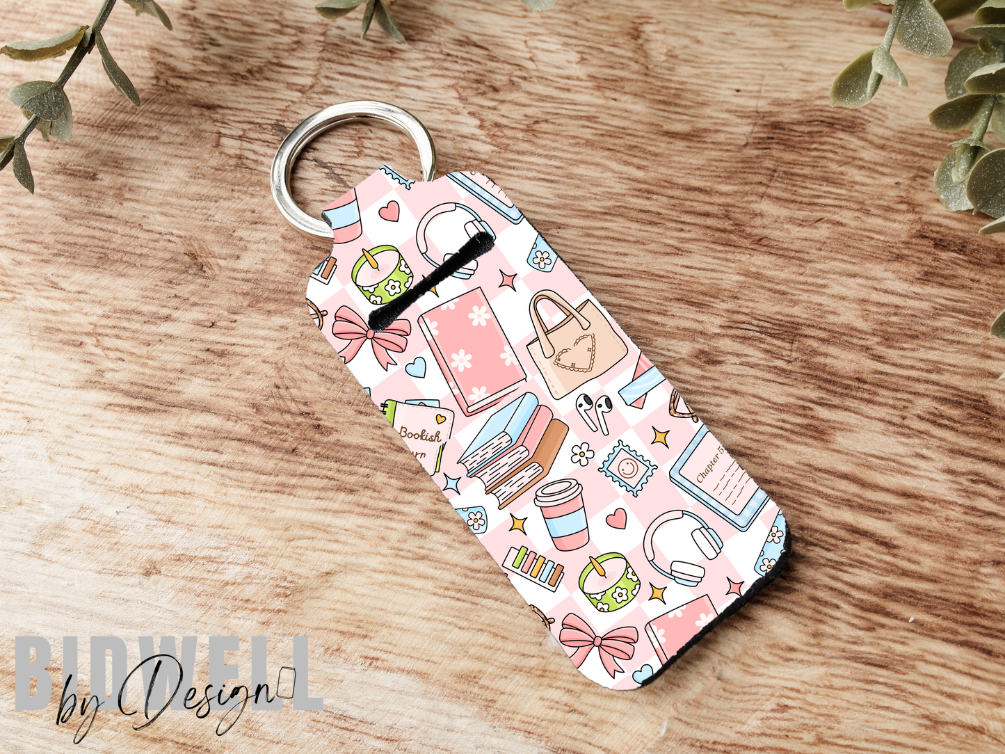 Cozy Bookish Chapstick Holder Keychain PREORDER