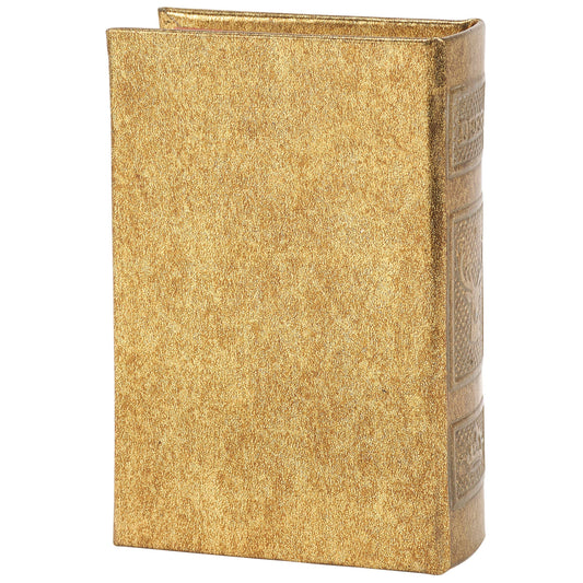 Decorative book with embossed design on a white background