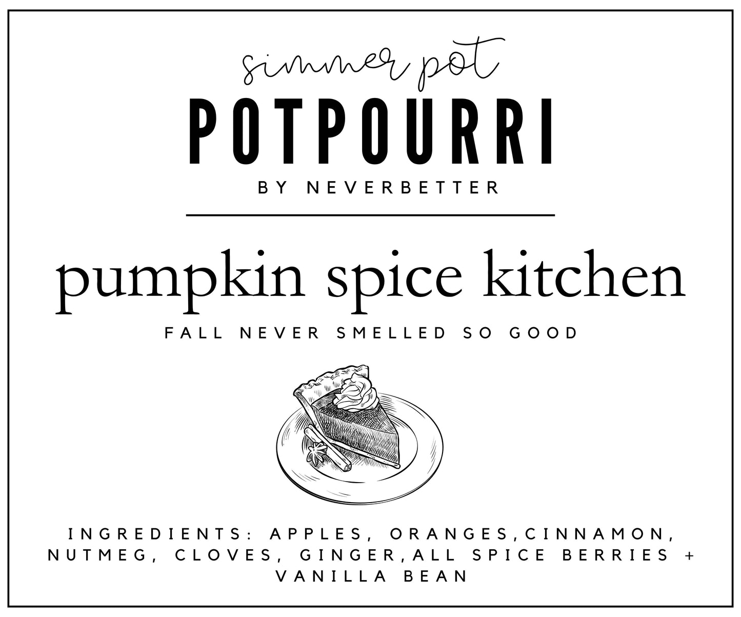 Pumpkin Spice Kitchen Simmer Pot Potpourri