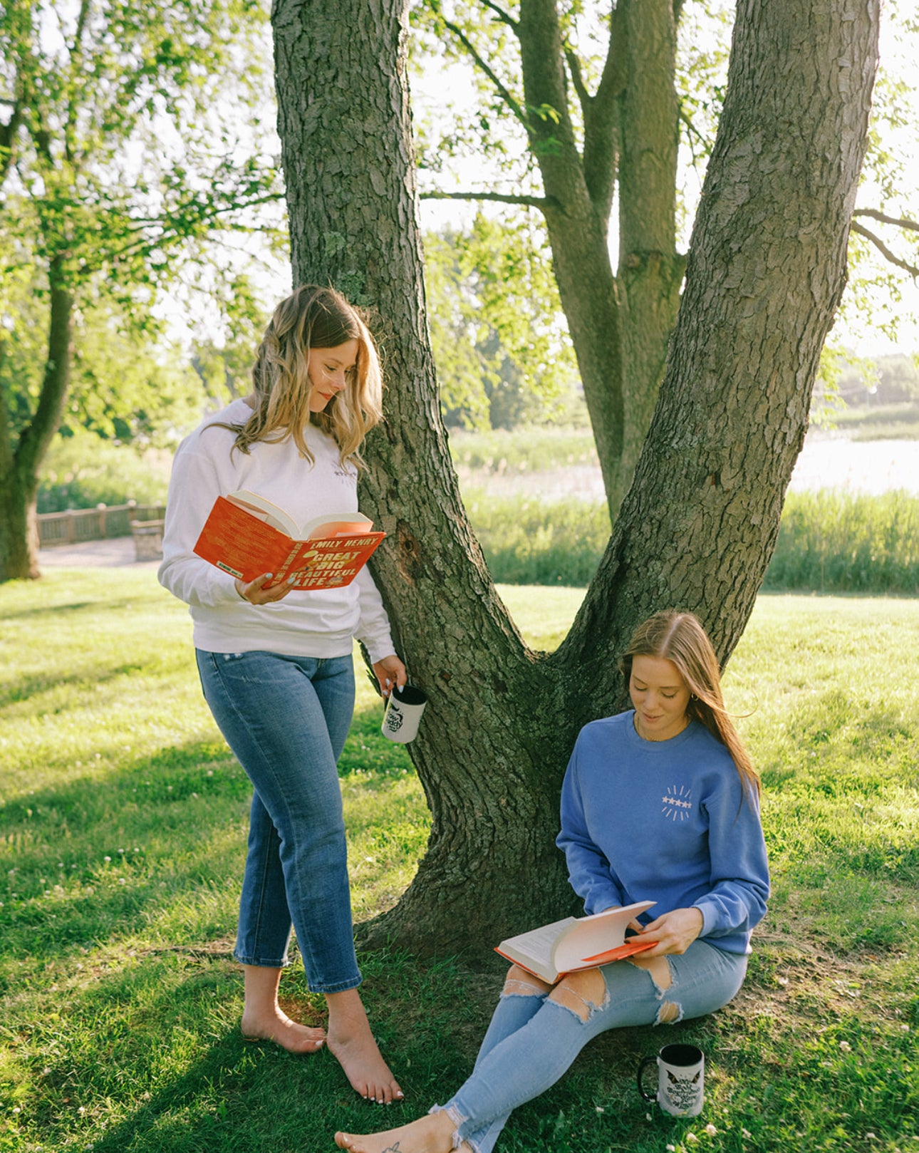 I Hope All Your Books Are 5 Stars Bonfire Blue Sweatshirt