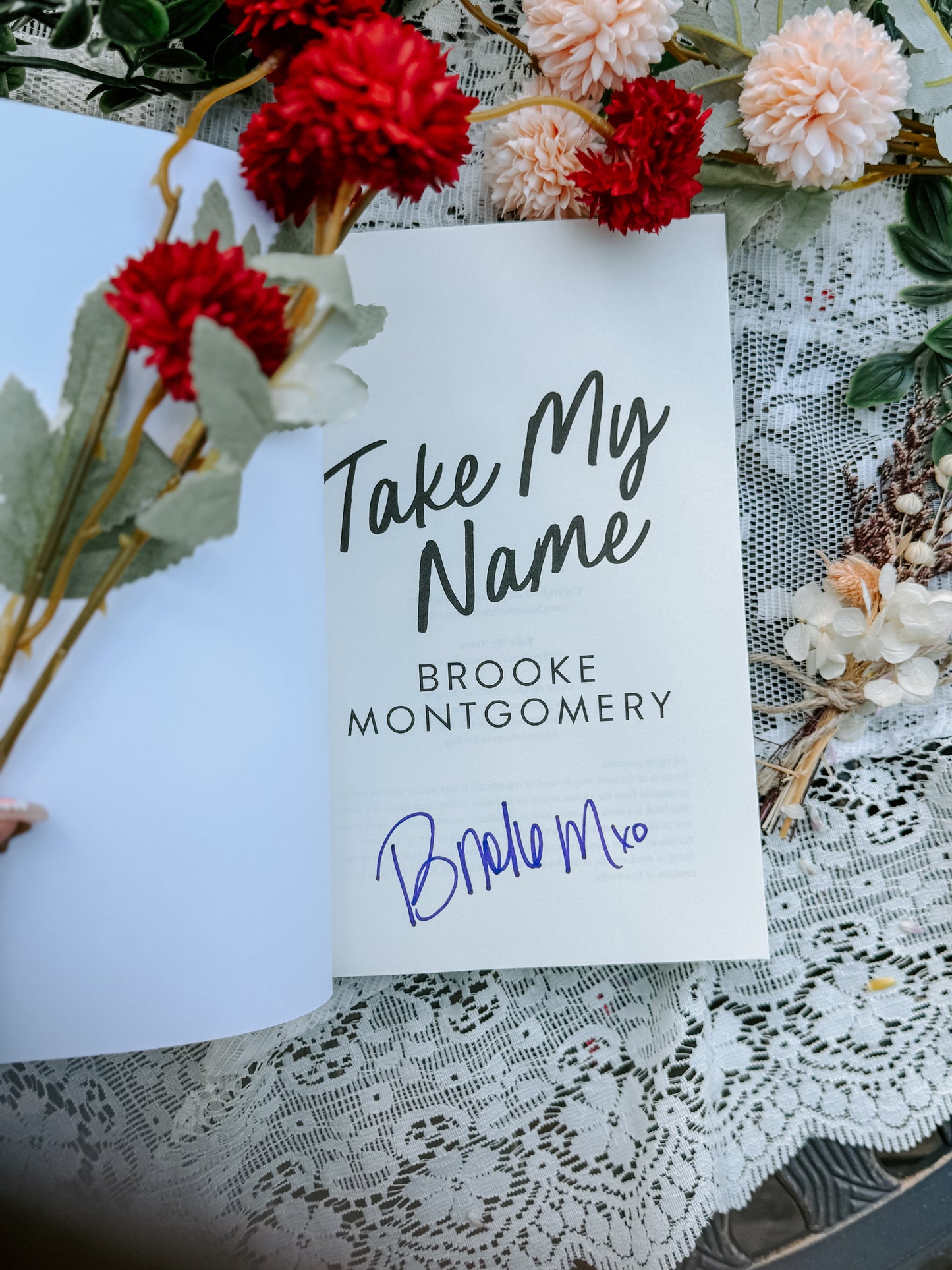 Take My Name by Brooke Montgomery SIGNED WITH SWAG