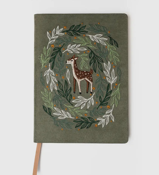 Woodland Whimsy Embroidered Journal