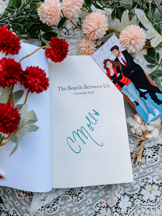 The Boards Between Us by Cassandra Moll SIGNED