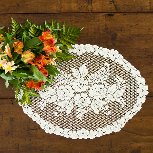 Vintage-Inspired Lace Doily Placemats (Set of 4)