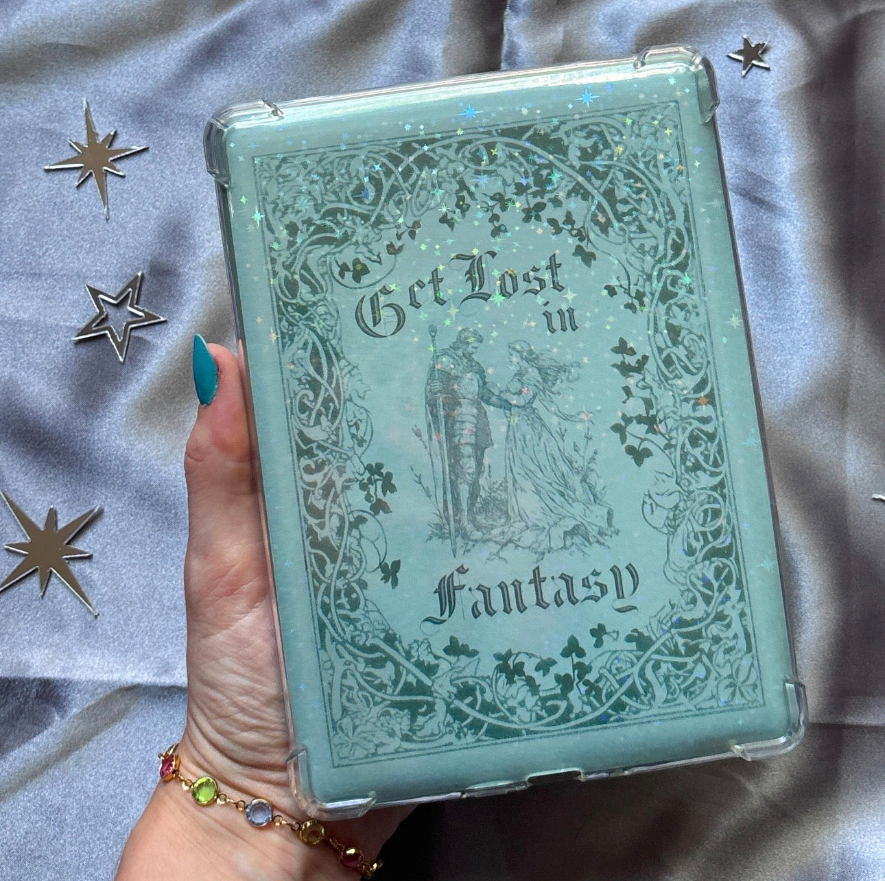 Get Lost in Fantasy Holographic Kindle Insert