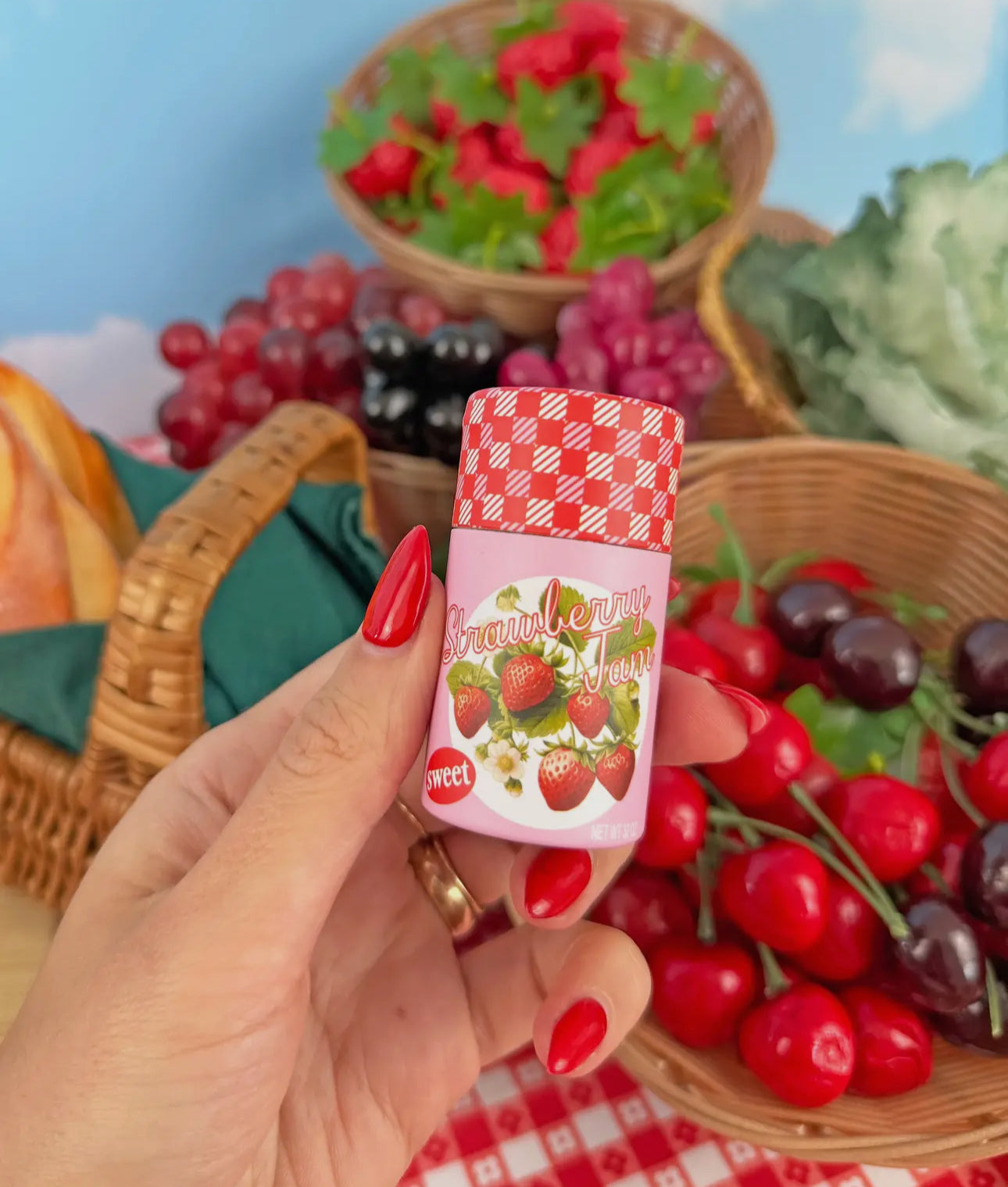 Strawberry Jam Match Jar