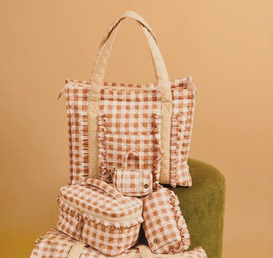 Maple Gingham Travel Trio Bundle
