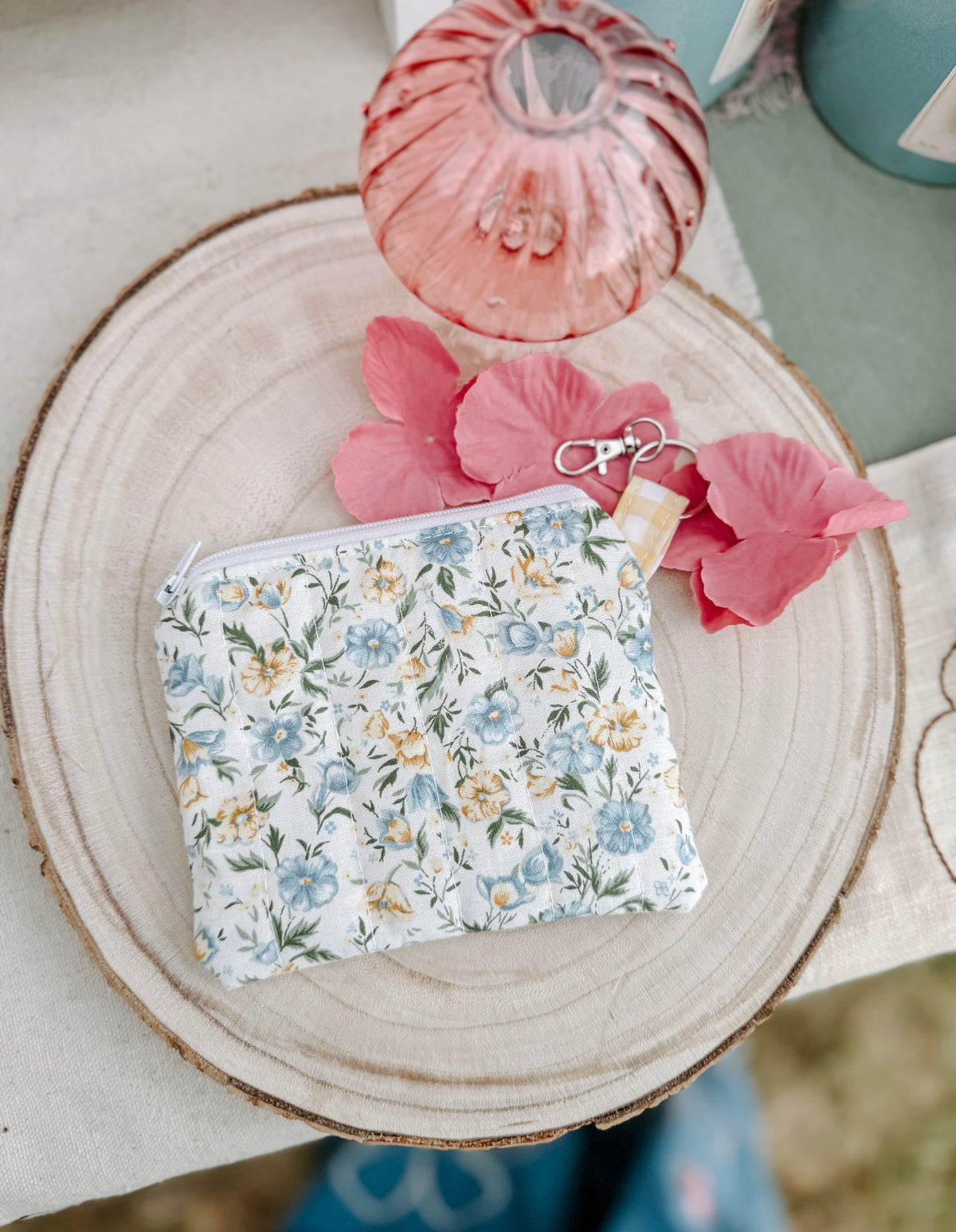 Handmade Quilted Cotton Mini Wallet