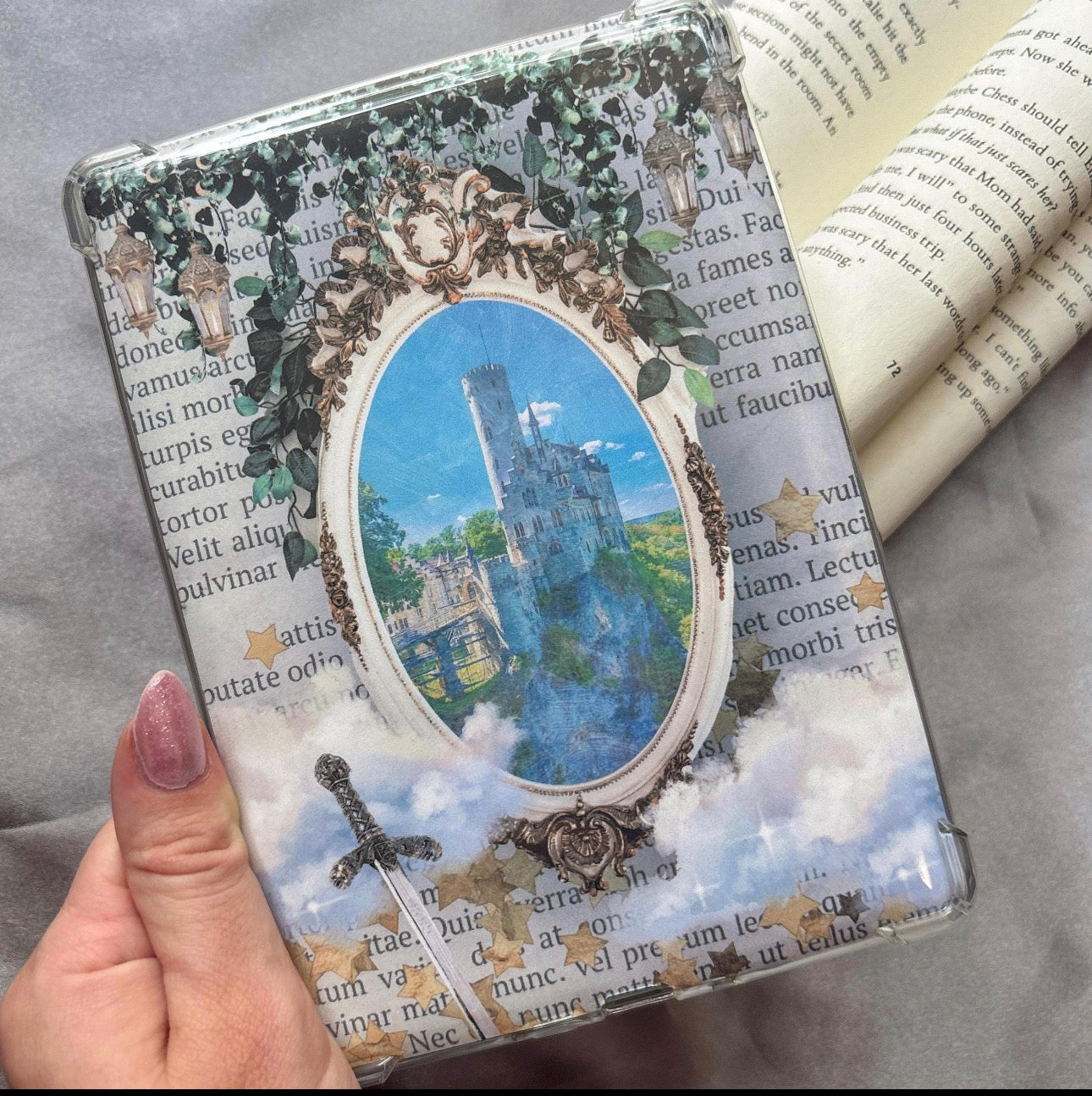 Castle Through the Looking Glass Holographic Kindle Insert