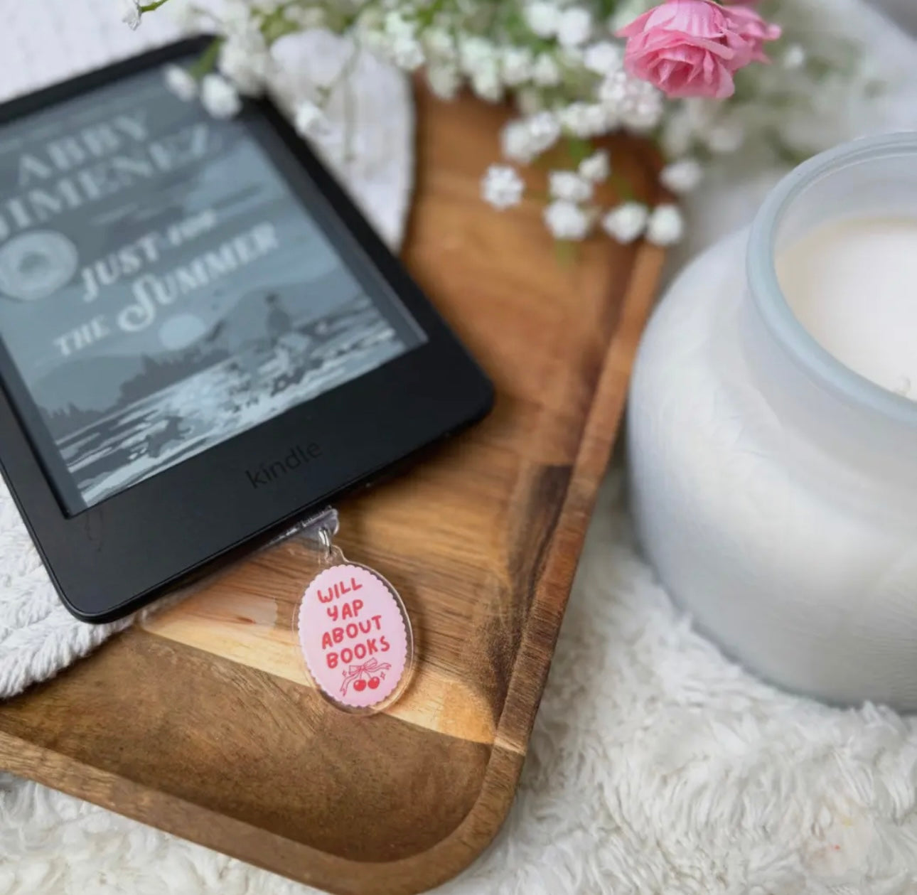 💕 “Will Yap About Books” Kindle Dust Plug Charm
