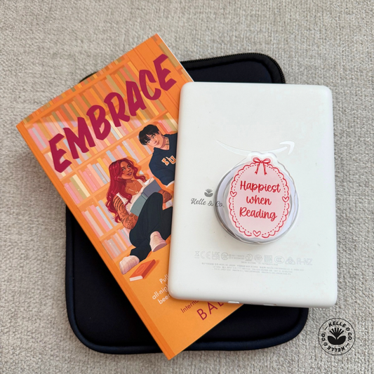 Happiest When Reading Kindle Grip