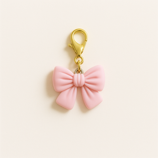 Pink Bow Kindle Charm | USB-C Dust Plug