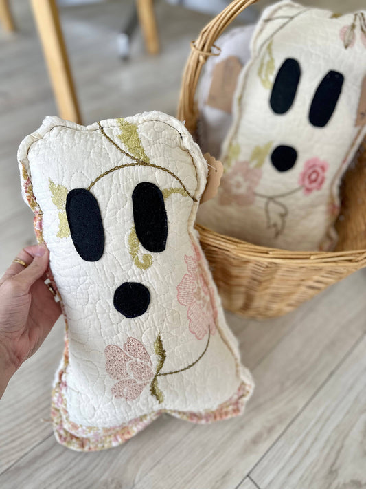 Vintage Quilt Ghost Pillow