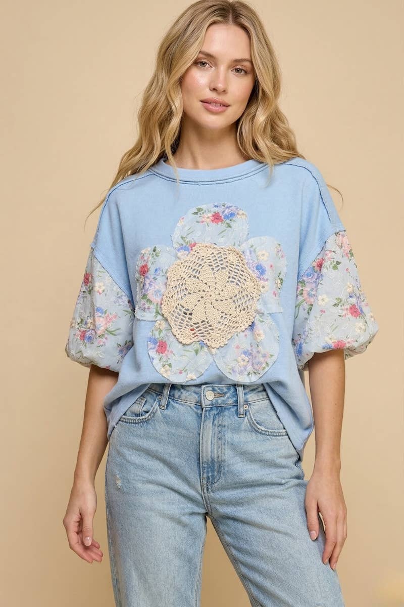 Wildflower Crochet Bloom Top