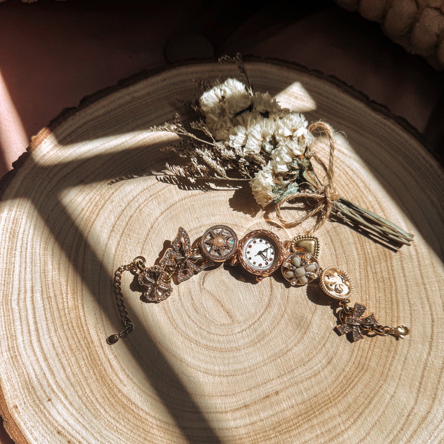 Vintage Timekeeper Charm Bracelet