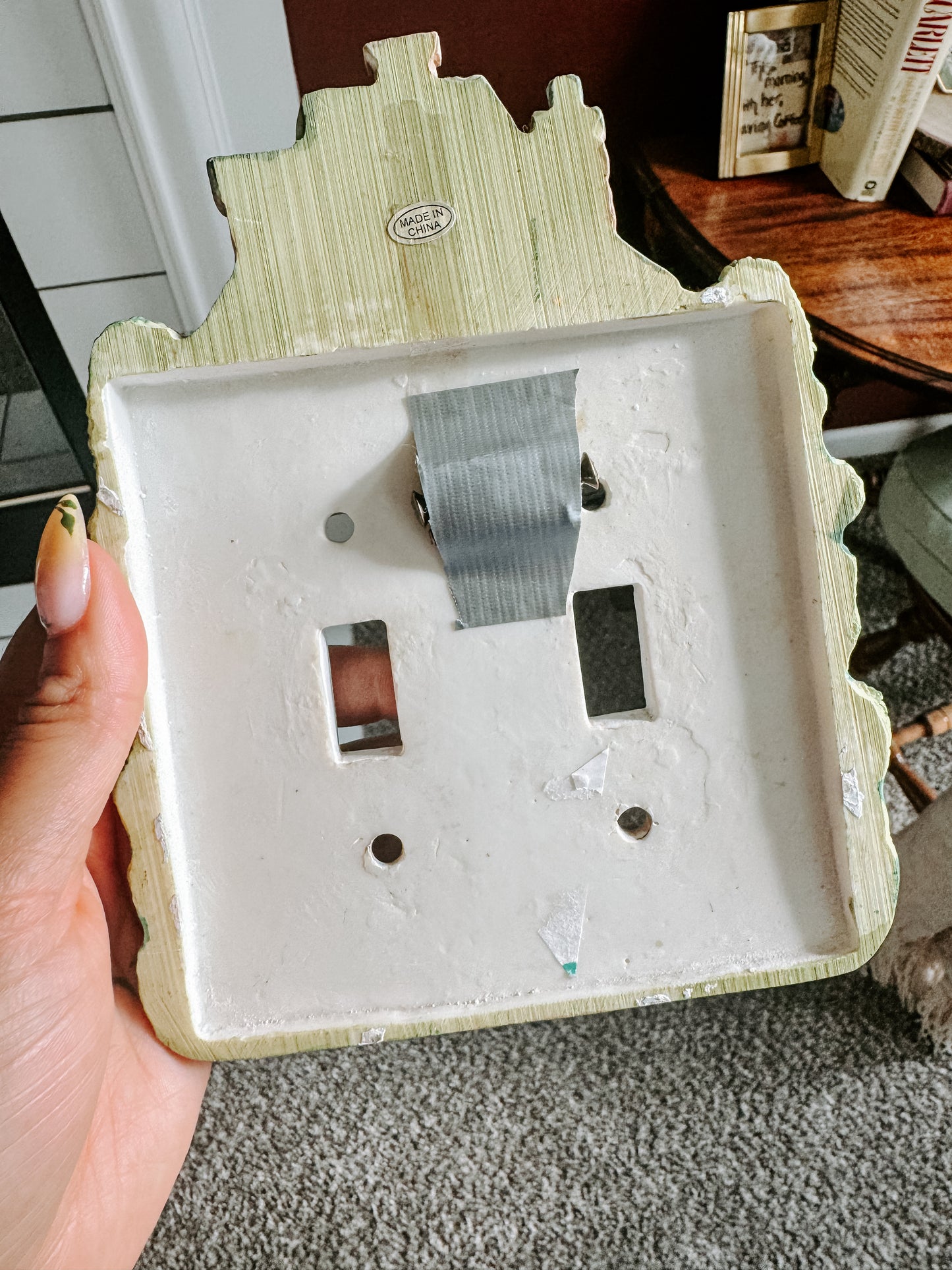 Vintage Cottage Light Switch Cover with Hardware