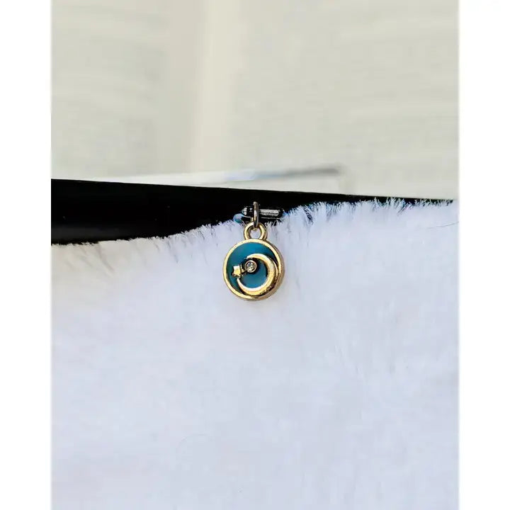 Celestial Moon Kindle Charm | USB-C Dust Plug