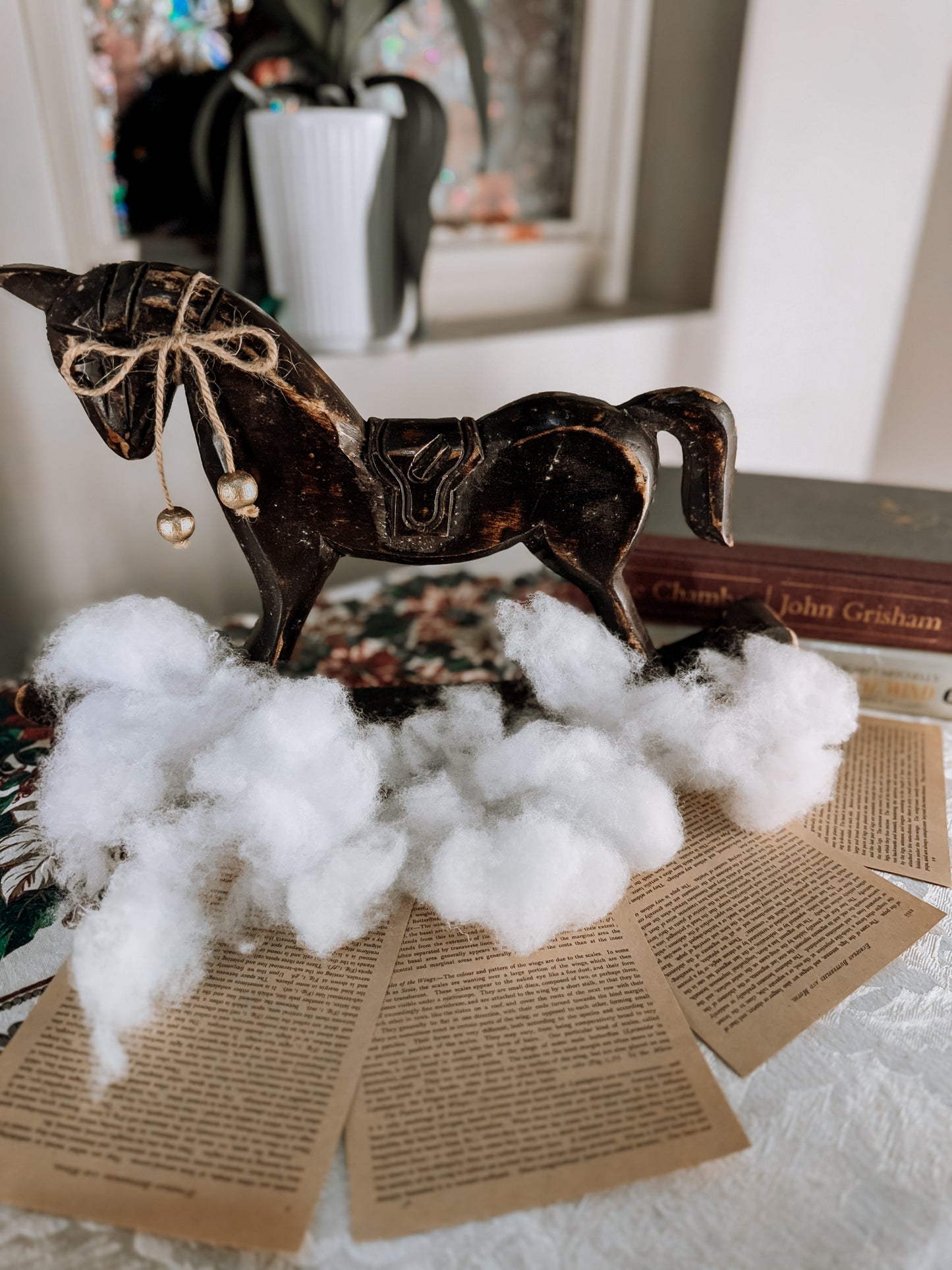 Vintage Wooden Rocking Horse