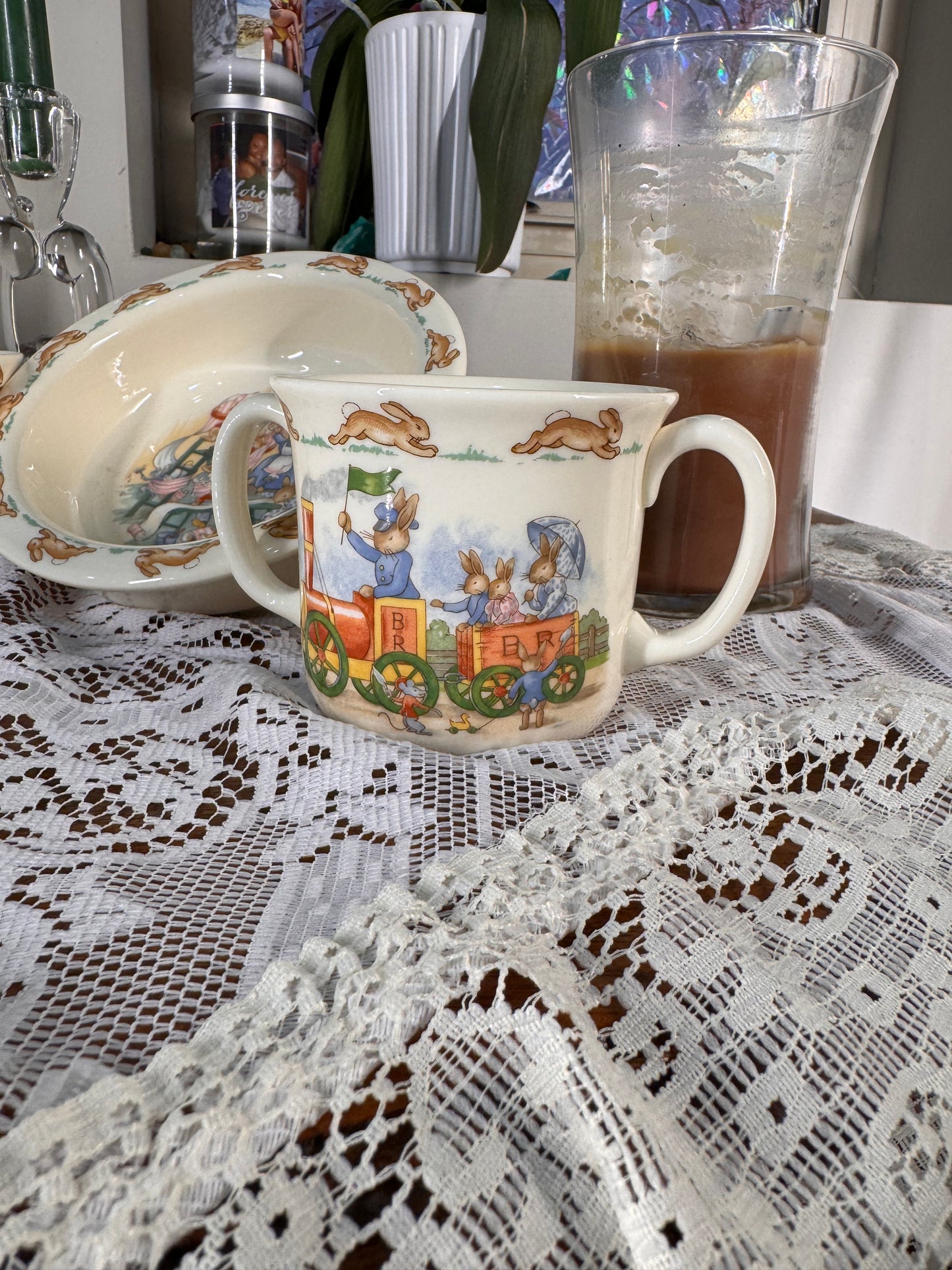 Vintage Bunny Storybook Children’s Dish Set (3-Piece)