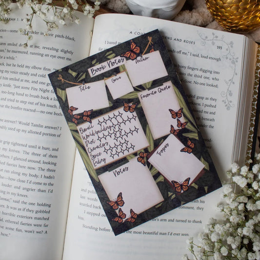 Butterfly Book Notes Pad