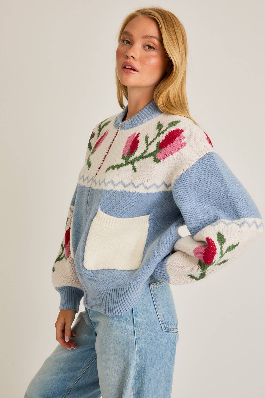 Bluebell Rose Garden Sweater Jacket
