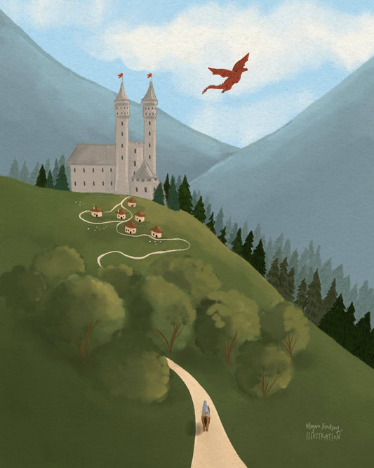 Fantasy Village 5×7 Art Print
