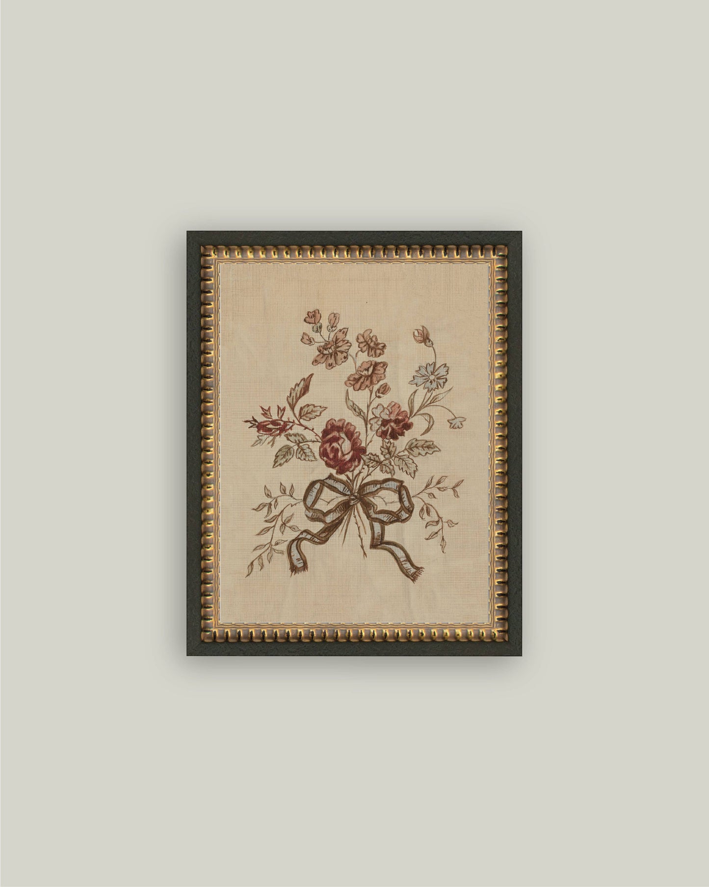 Tied in Bloom Framed Botanical Wall Art Preorder