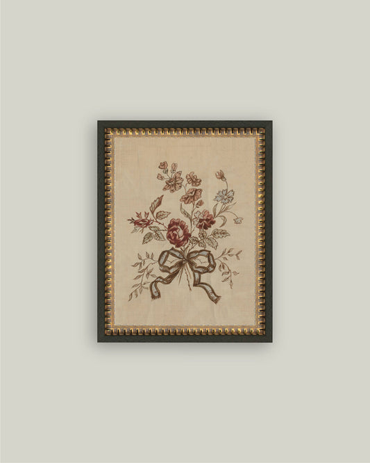 Tied in Bloom Framed Botanical Wall Art Preorder