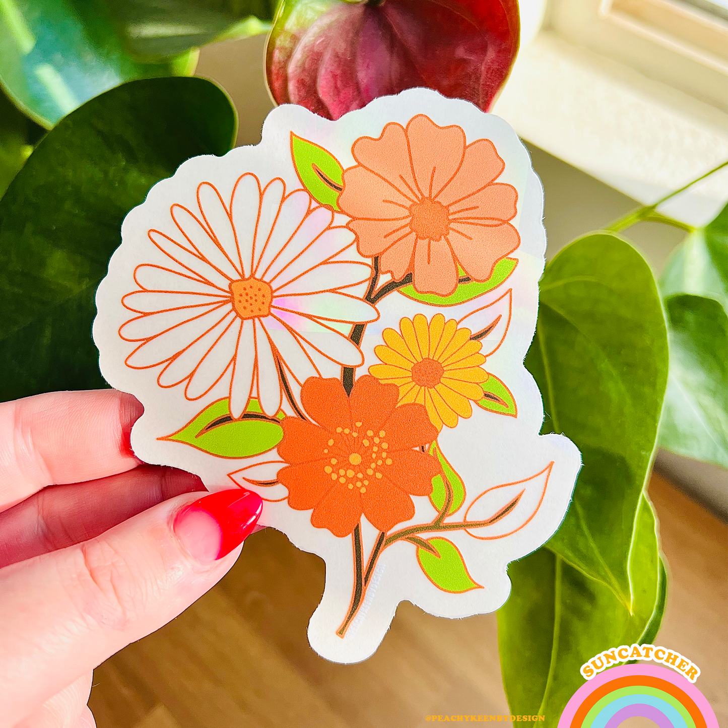 SUNCATCHER Retro Flower Power