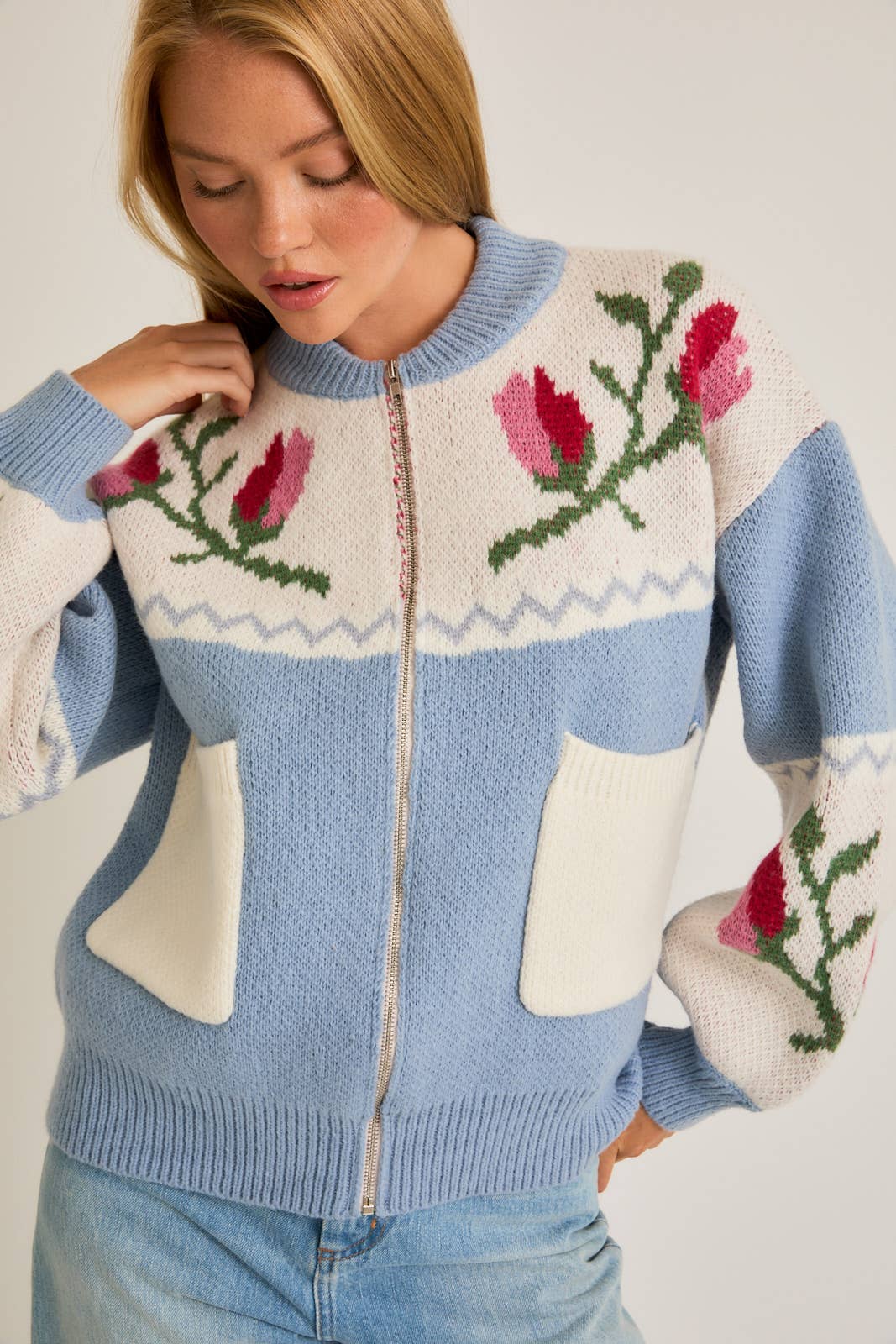 Bluebell Rose Garden Sweater Jacket