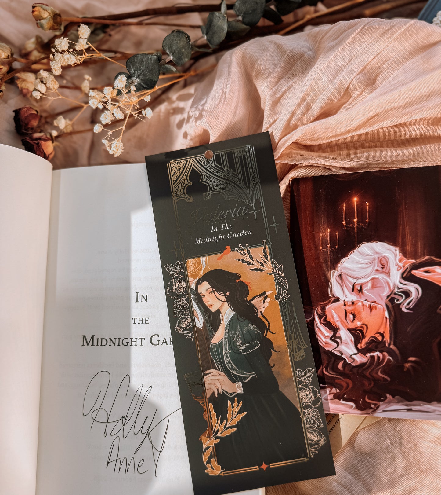 In The Midnight Garden By: Holly Anne SIGNED W/SWAG