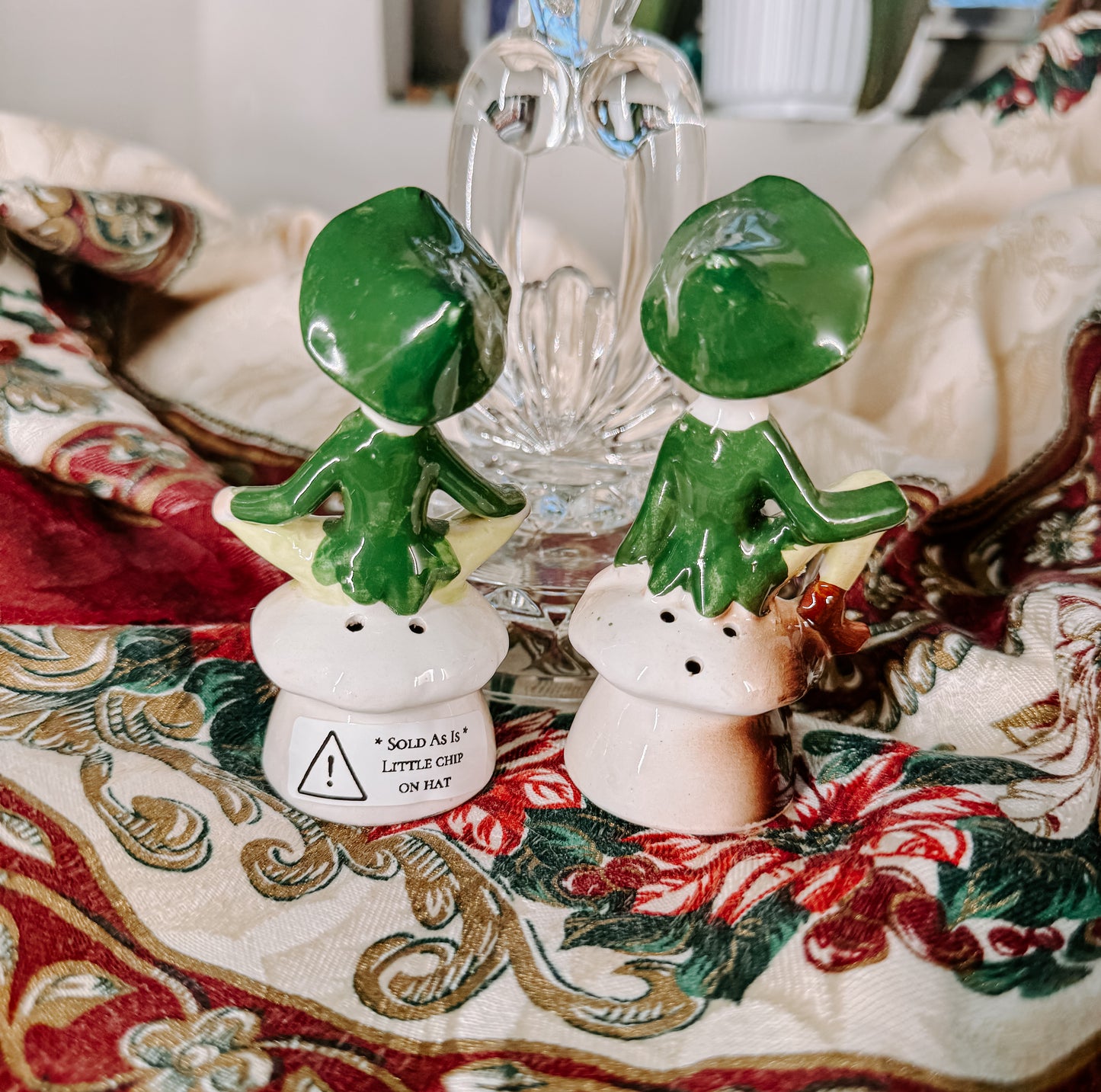 Vintage Elf Salt & Pepper Shakers