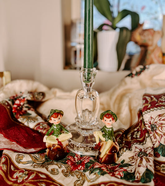 Vintage elf salt and pepper shakers 