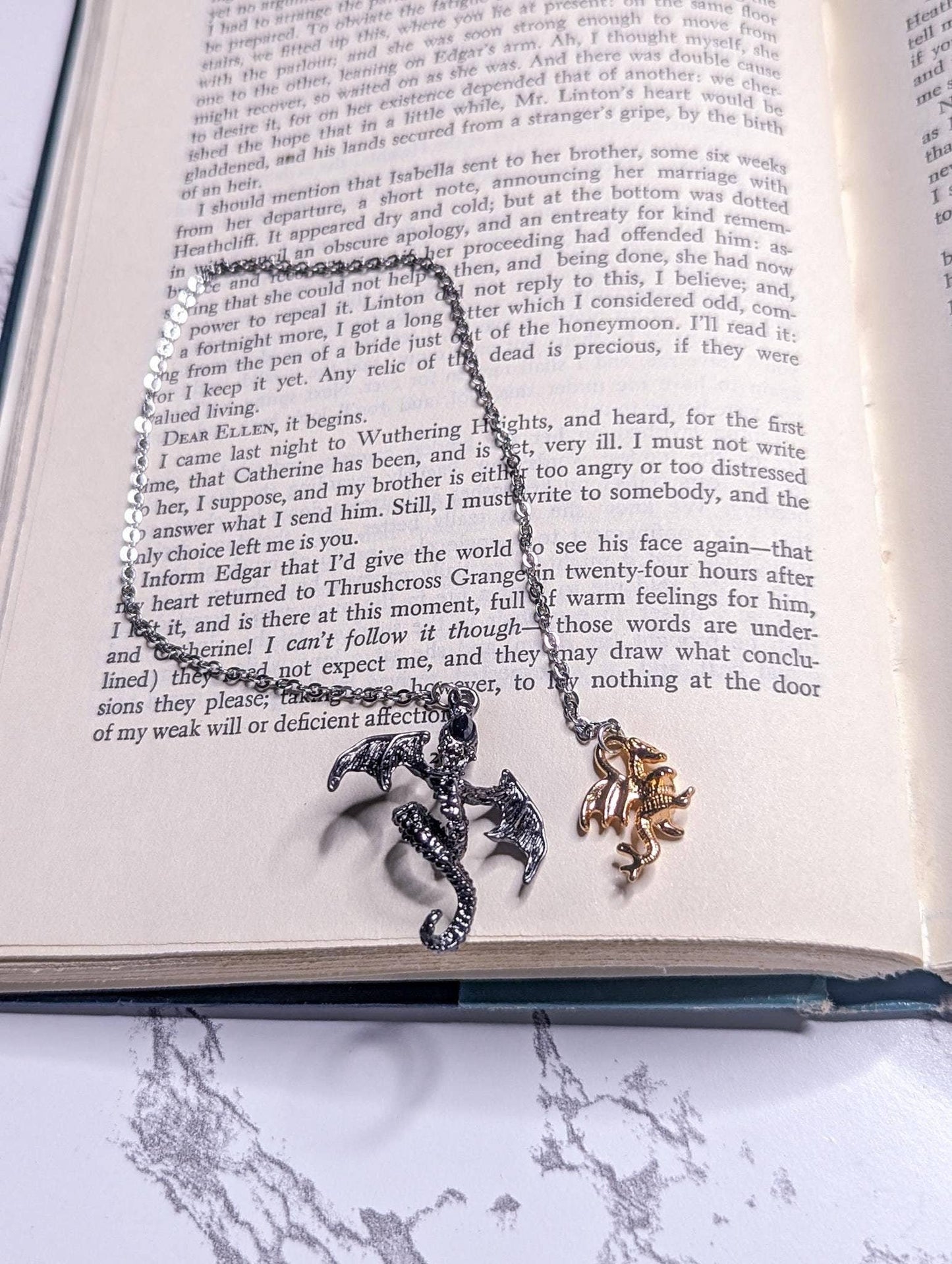 The Twin Dragons Chain Bookmark