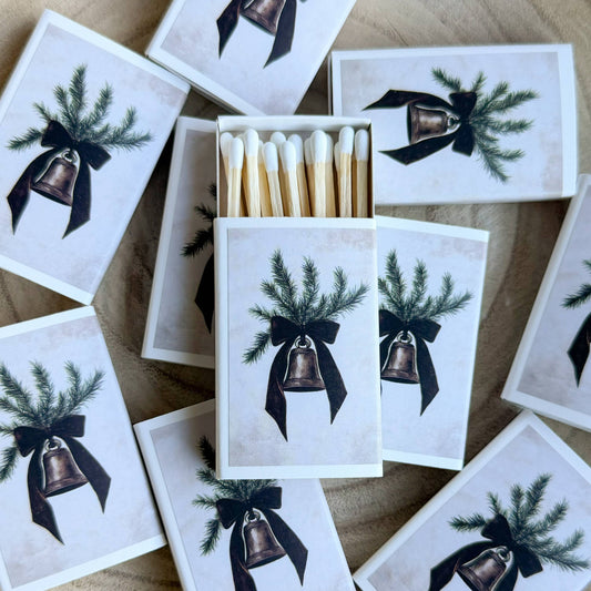 Velvet Christmas Bell Match Set