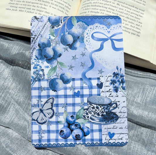 Blueberry Tea Party Holographic Kindle Insert