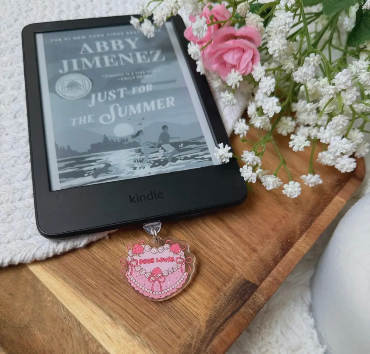Book Lover Lace Dust Plug Charm (Double-Sided)
