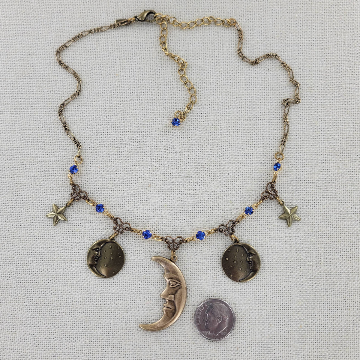 Celestial Moon & Stars Necklace