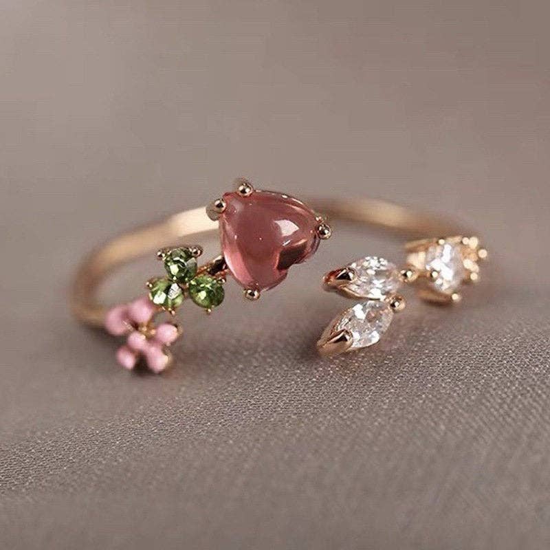 Blushing Garden Adjustable Ring preorder