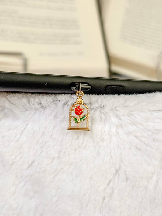 Enchanted Rose Kindle Charm | USB-C Dust Plug