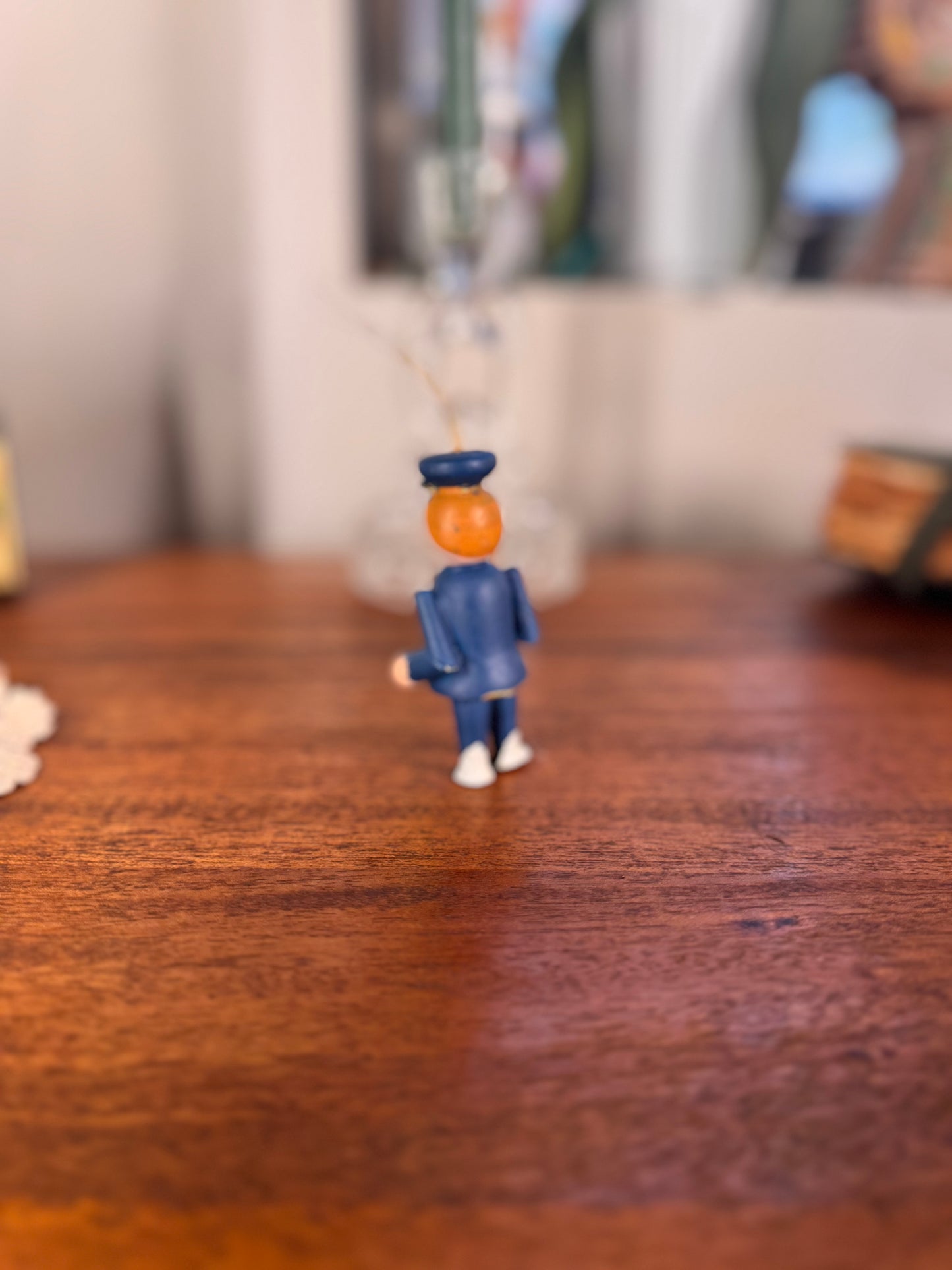 Vintage Wooden Toy Soldier Ornament