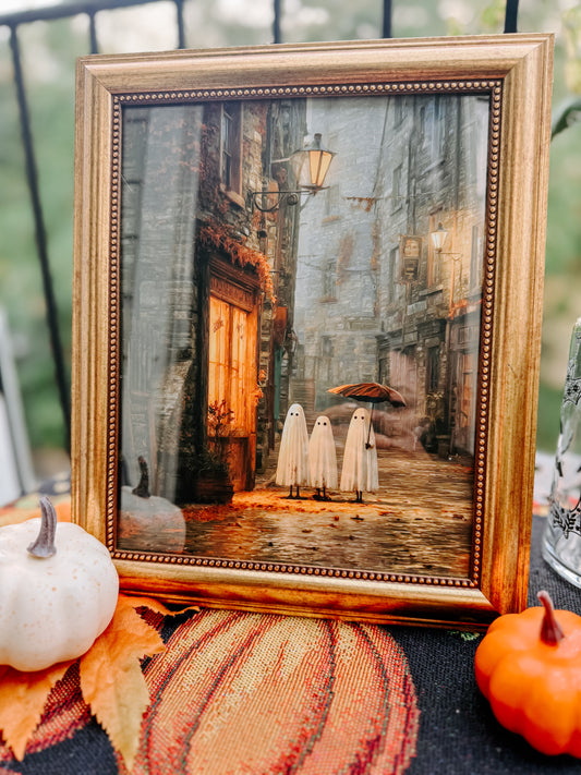 Three Lost Ghosts Framed Wall Art (8x10)