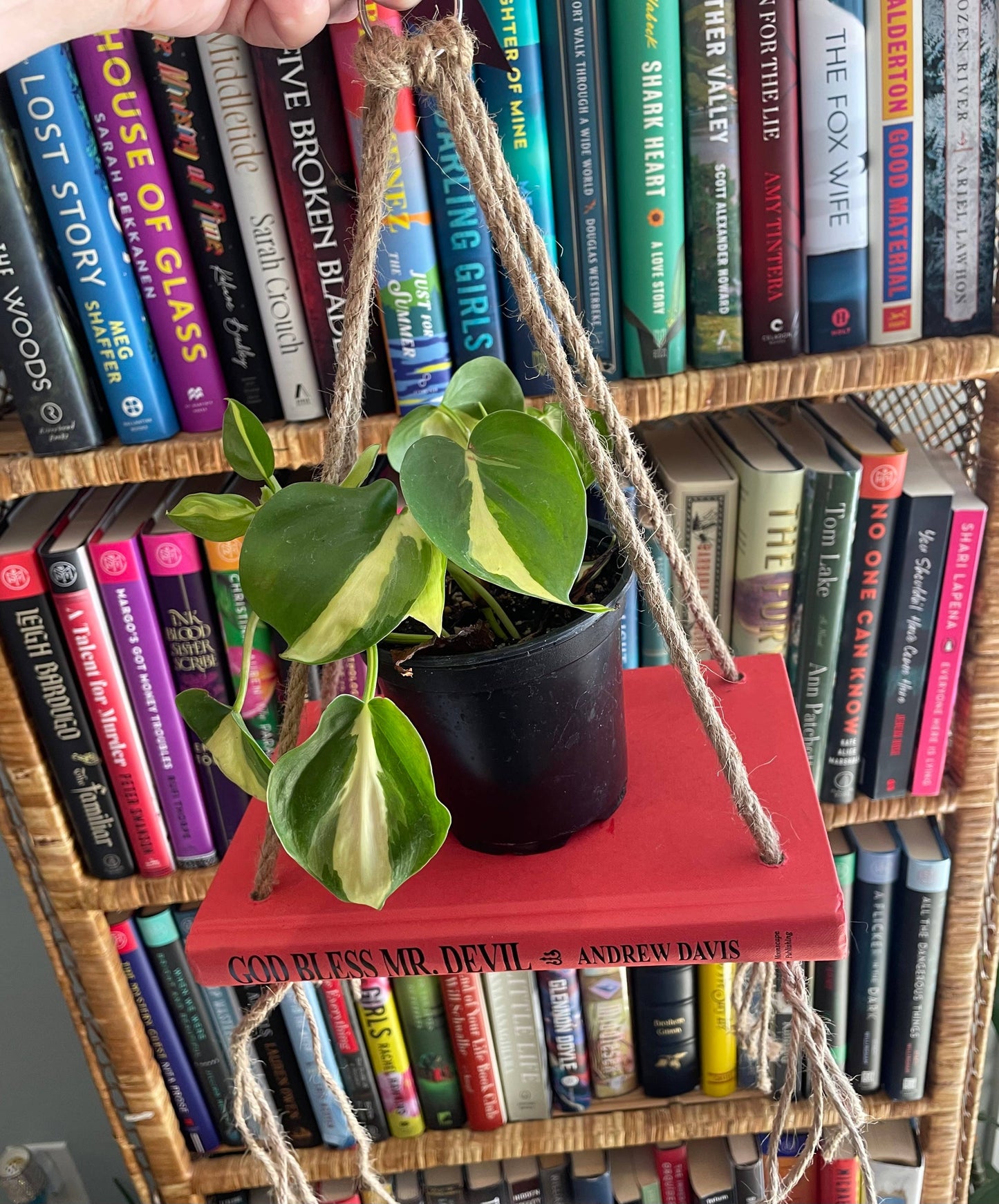 Bookish Bloom Hanging Book Shelf